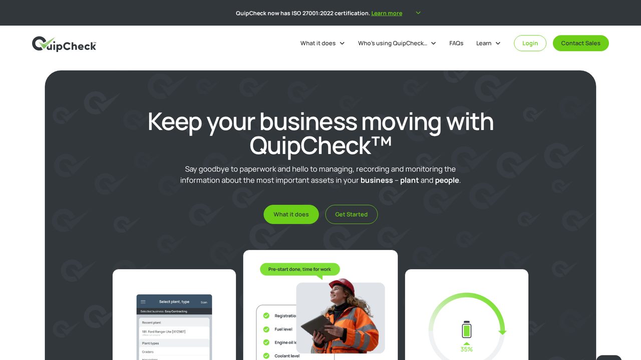 Quipcheck website