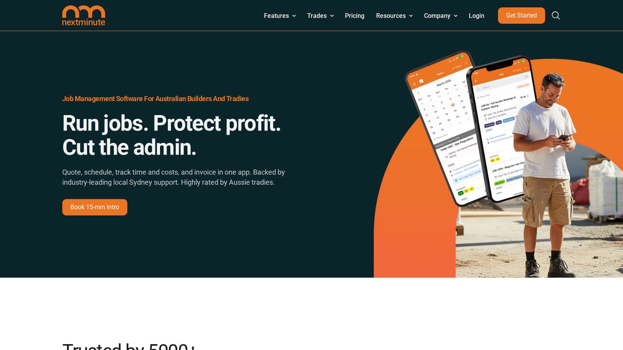 NextMinute website